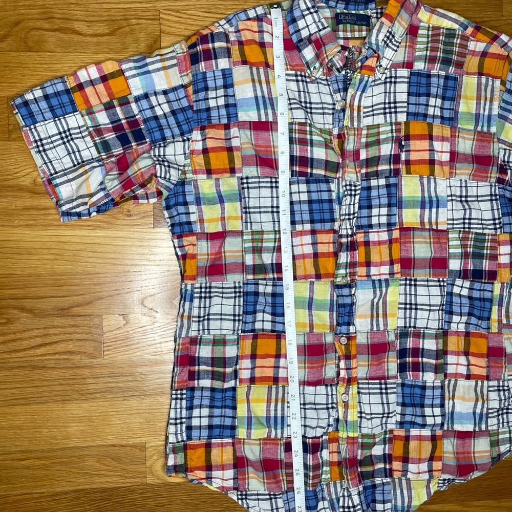 Vintage Polo Ralph Lauren Madras Plaid Casual Shirt - Picture 4 of 6